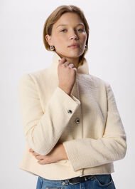 Cropped Boucle Jacket