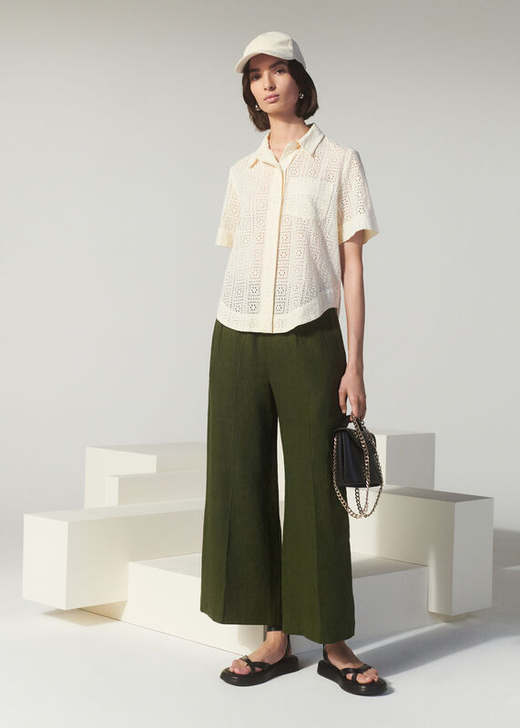 BRODERIE BOWLING SHIRT