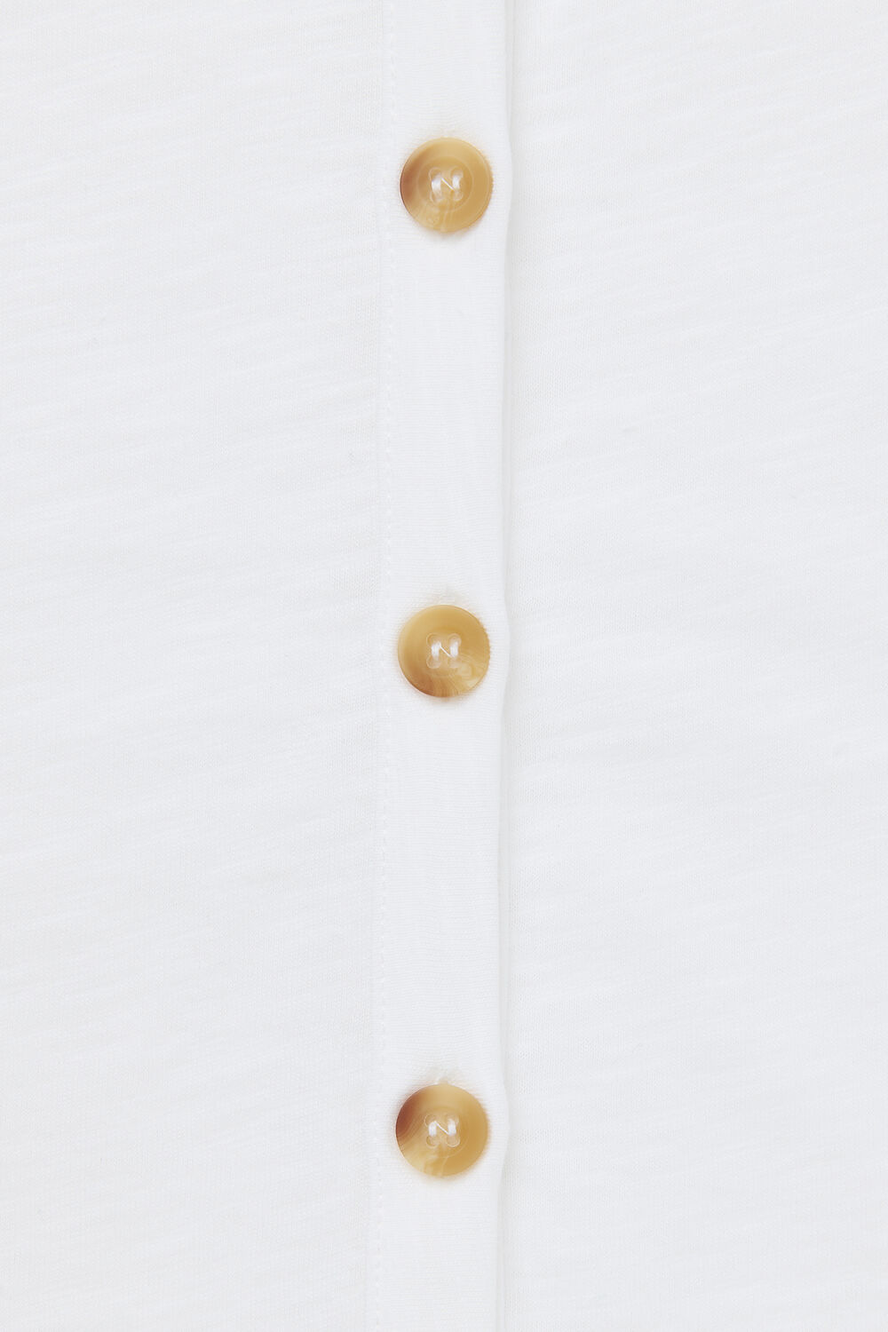 Ella V Neck Button Through Tee