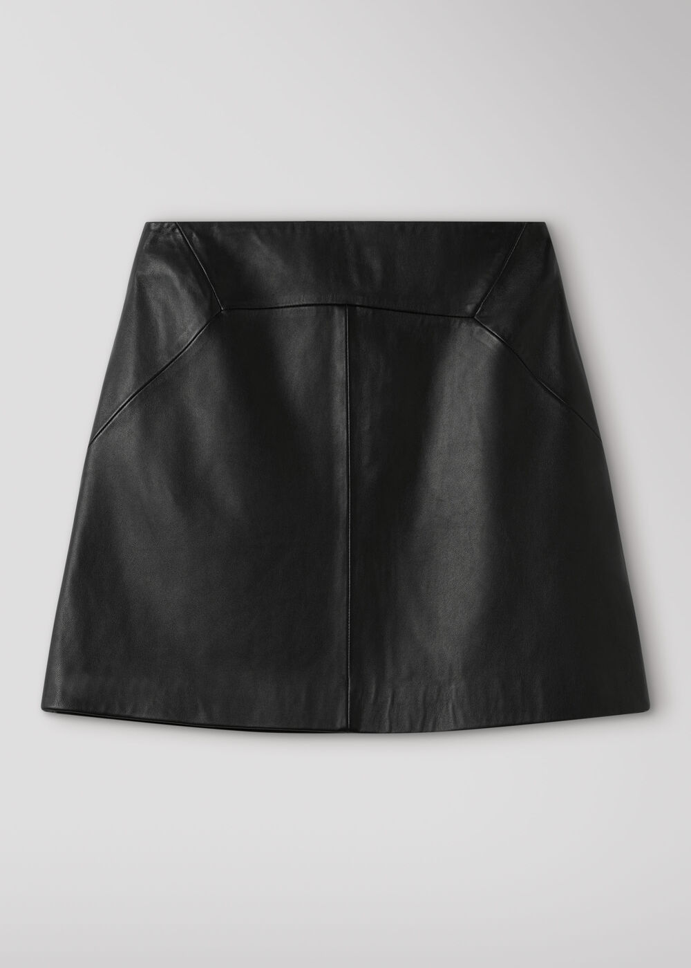 Leather A line Skirt