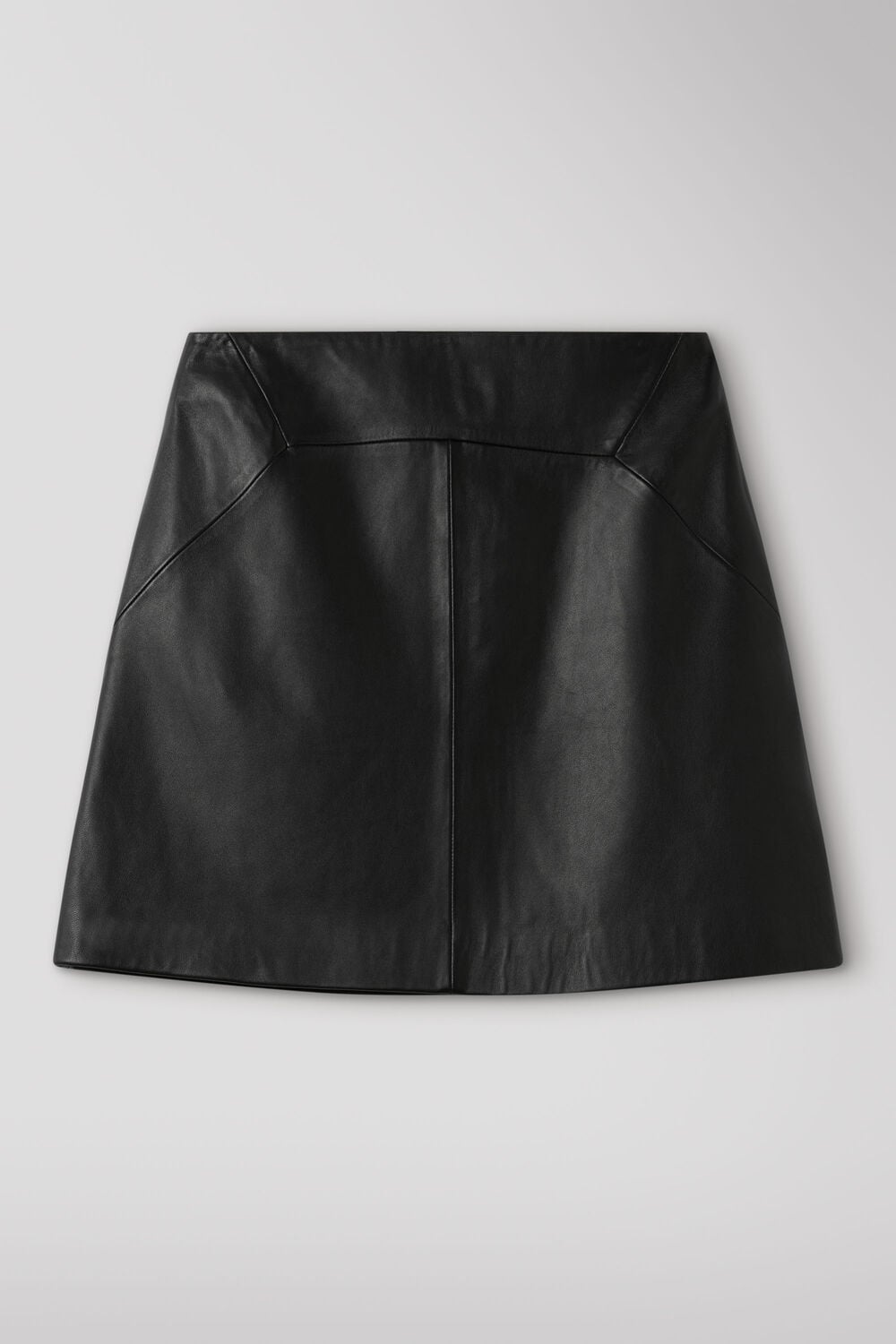 Leather A line Skirt