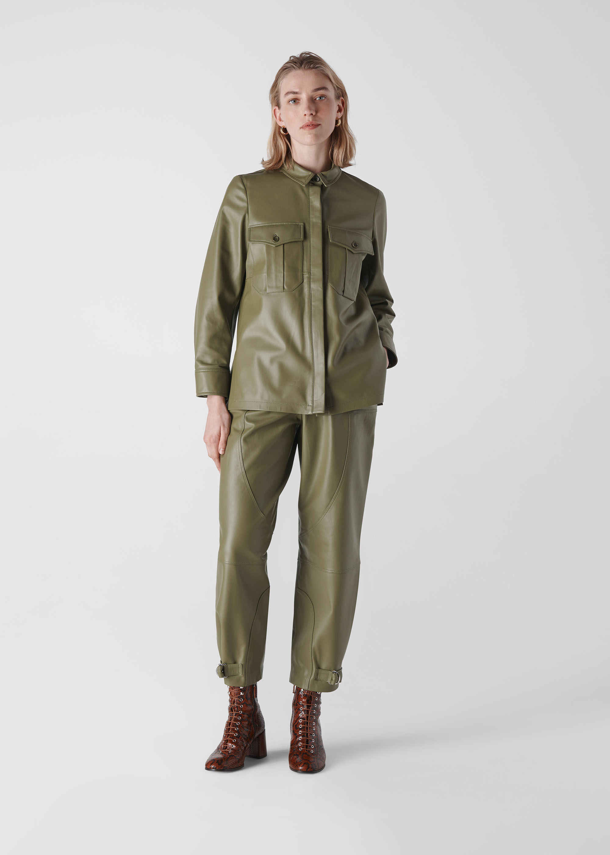 Leather Utility Shirt | Whistles