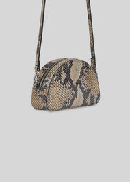 Jasmin Snake Half Moon Bag Snake Print