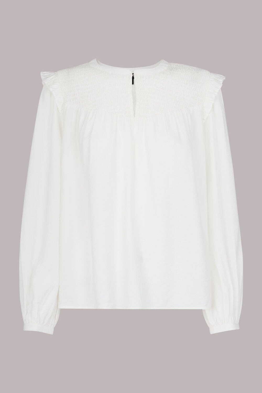 Megan Shirred Detail Top