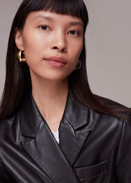 Large Curved Hoop Earring