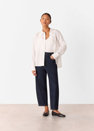 Petite Stretch Barrel Leg Jean