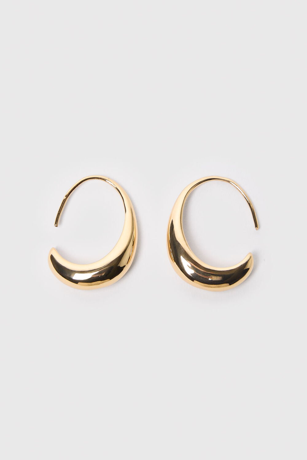 Gold Mini Wire Hoop Earring