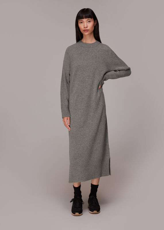 Boyfriend Crew Knit Midi Dress