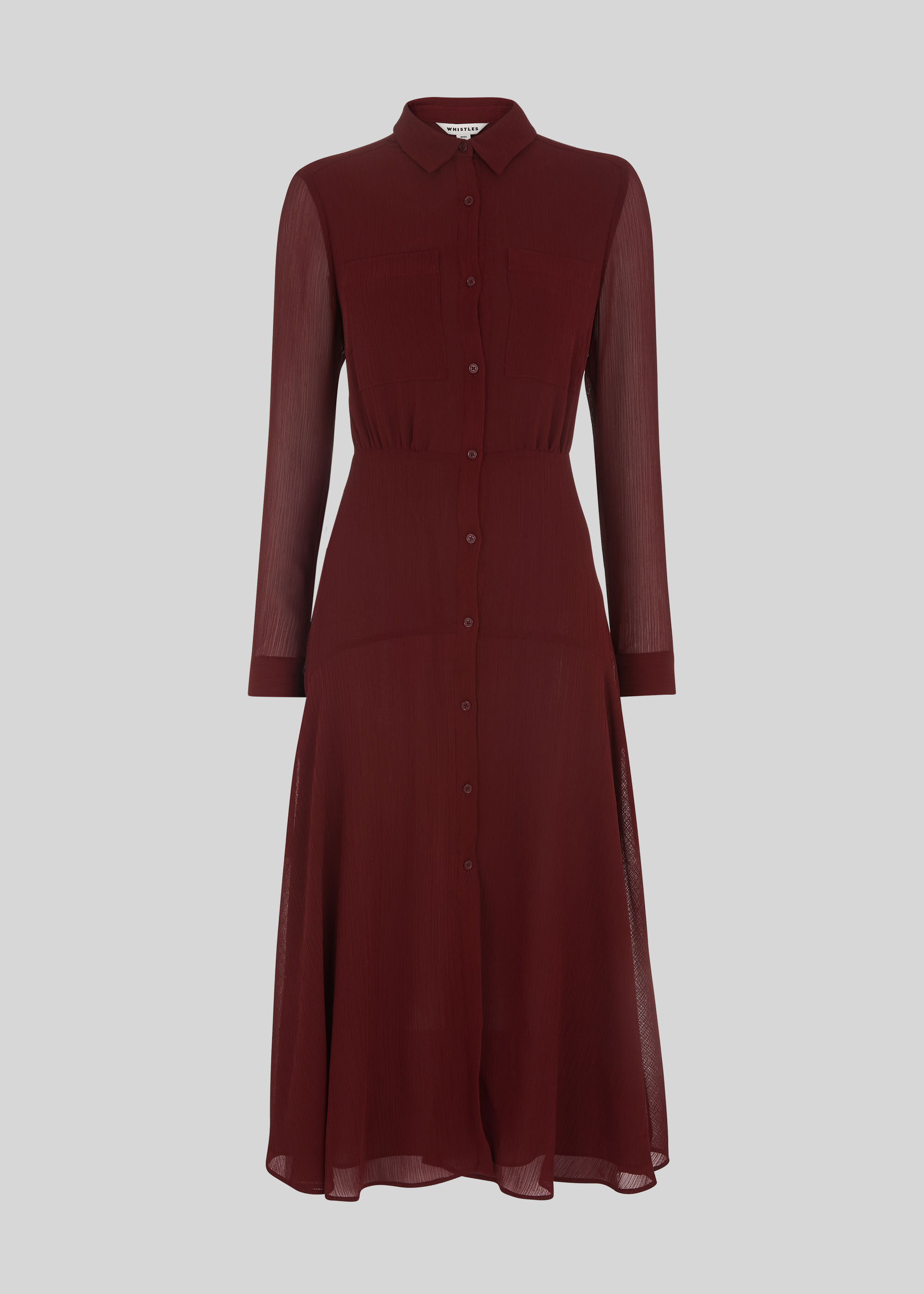 Whistles carys midi shirt dress best sale