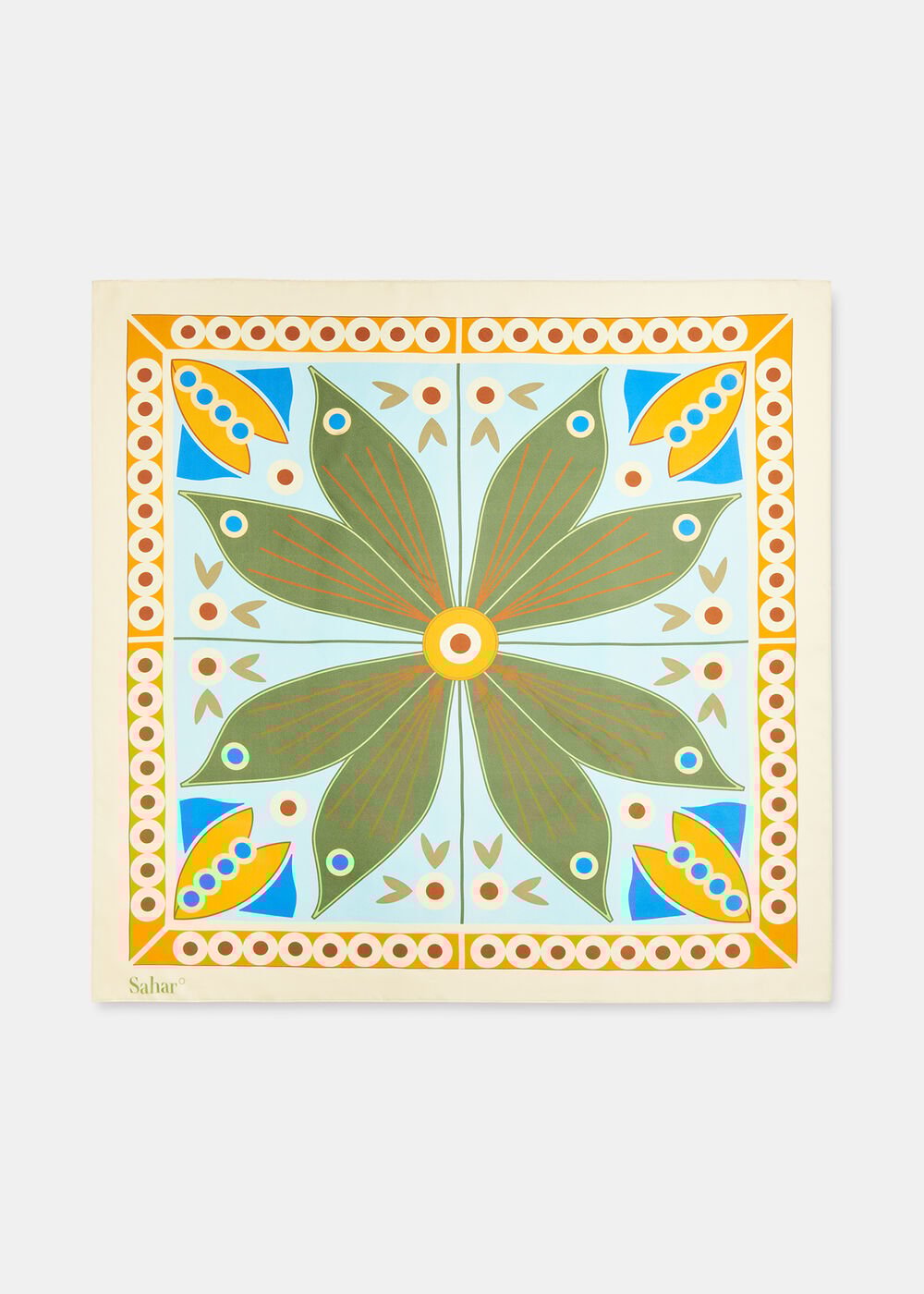 Sahar Botanical Silk Scarf