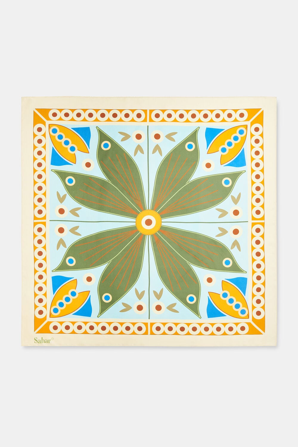 Sahar Botanical Silk Scarf