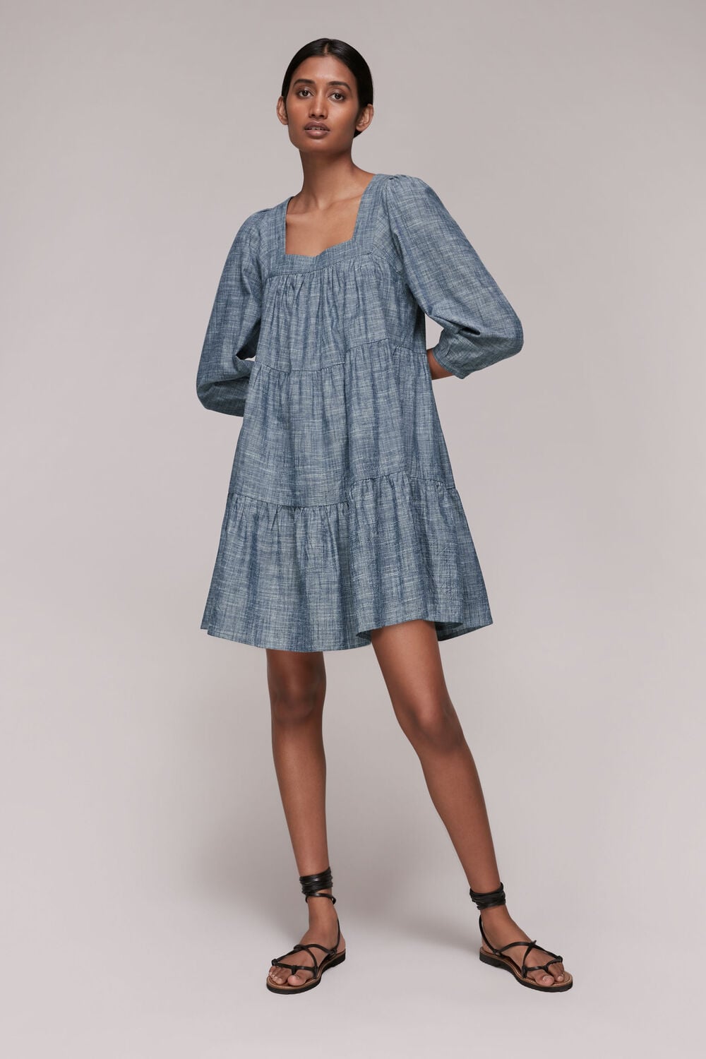 Tilly Chambray Trapeze Dress