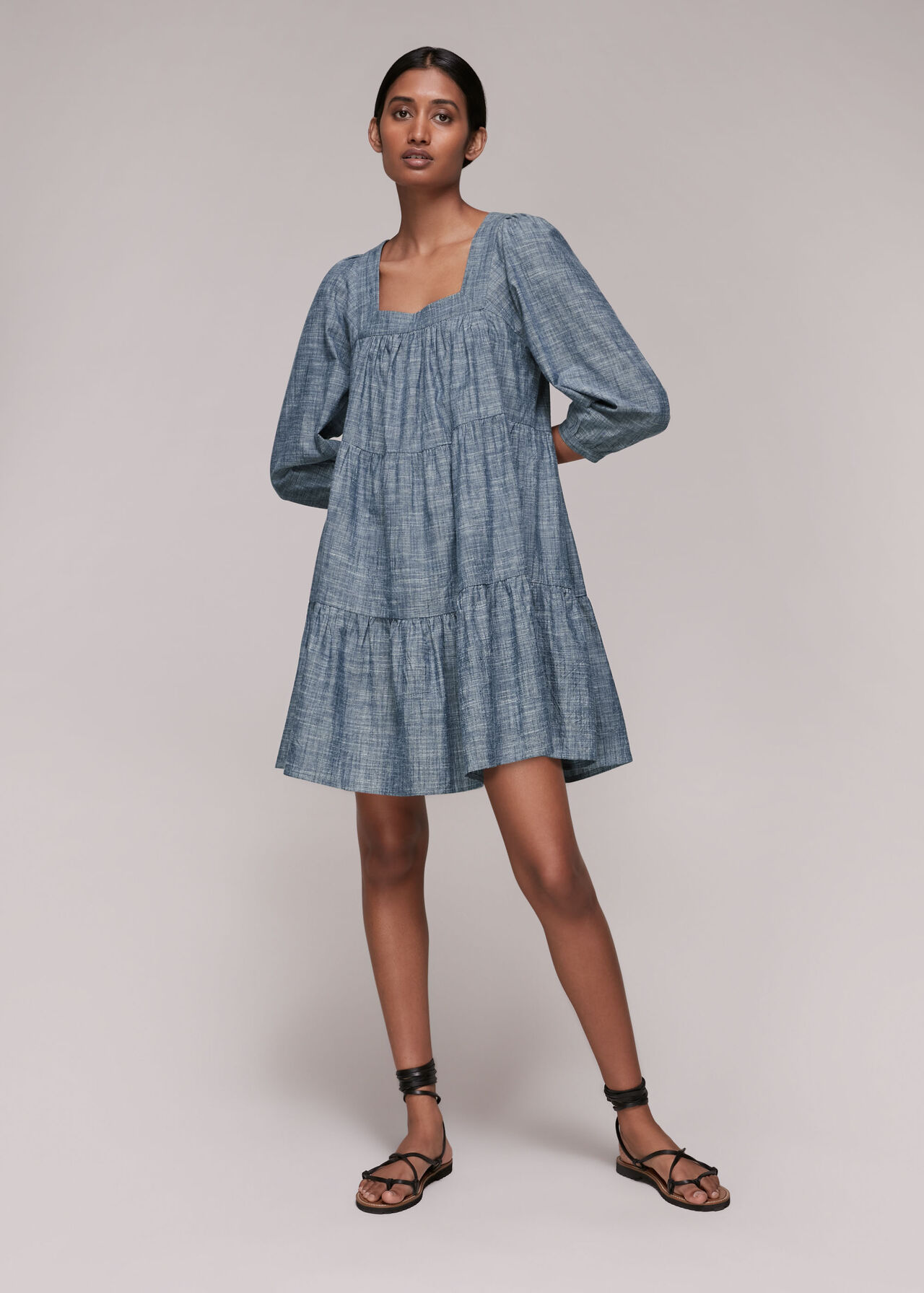 Tilly Chambray Trapeze Dress