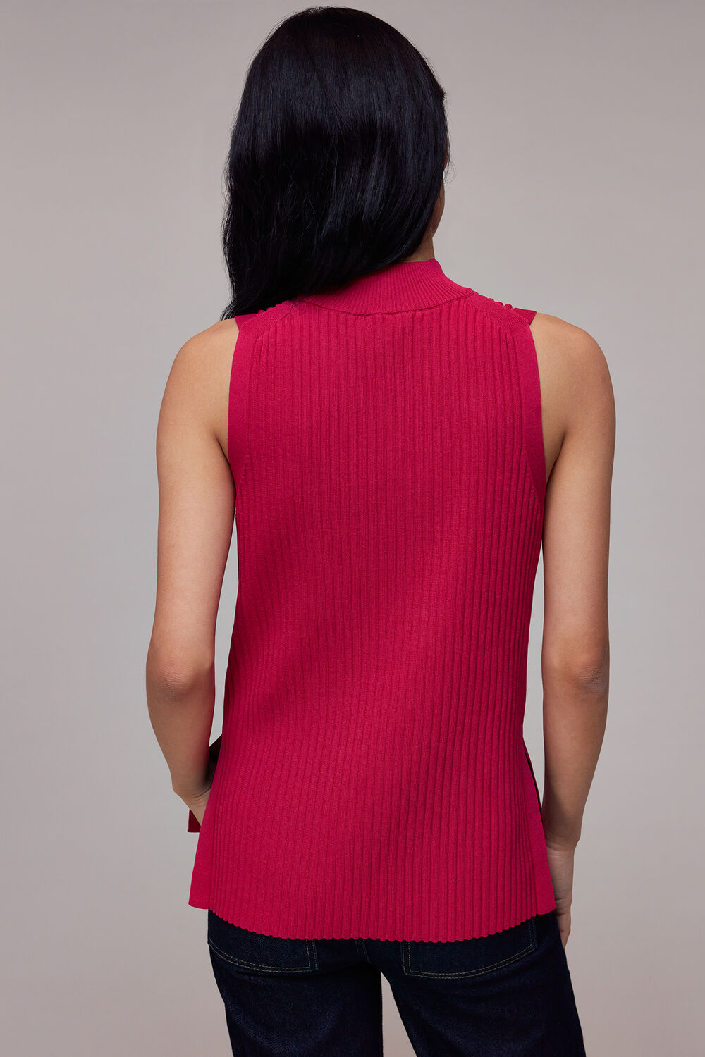 High Neck Rib Tunic
