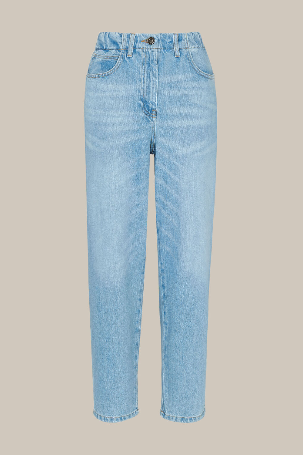 Stretch Elastic Waist Jean