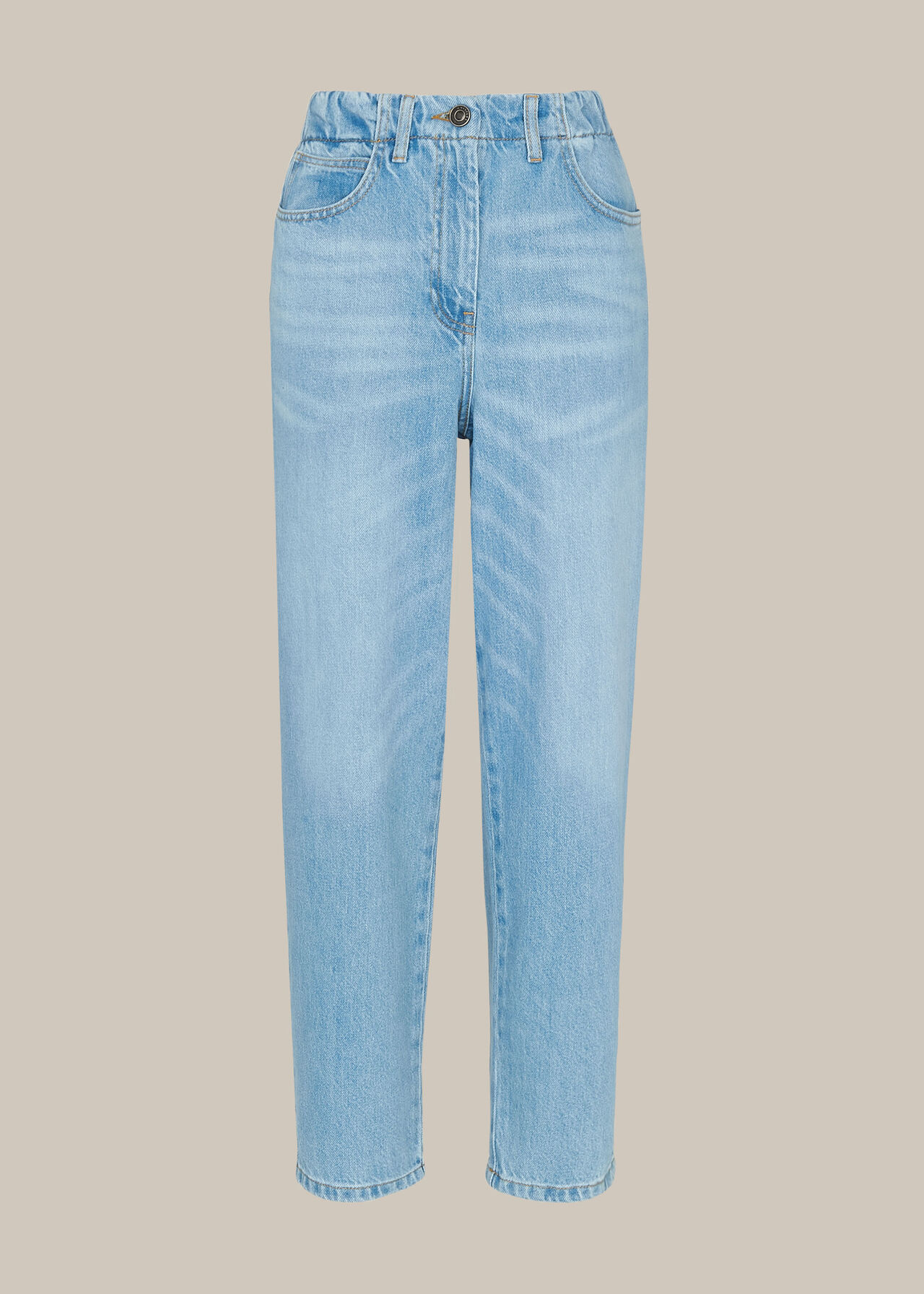 Stretch Elastic Waist Jean