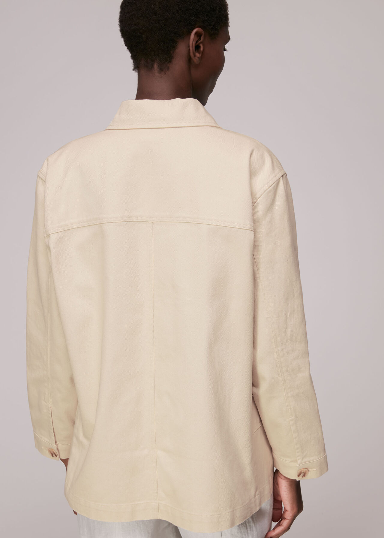 Neutral Casual Cargo Jacket | WHISTLES | Whistles