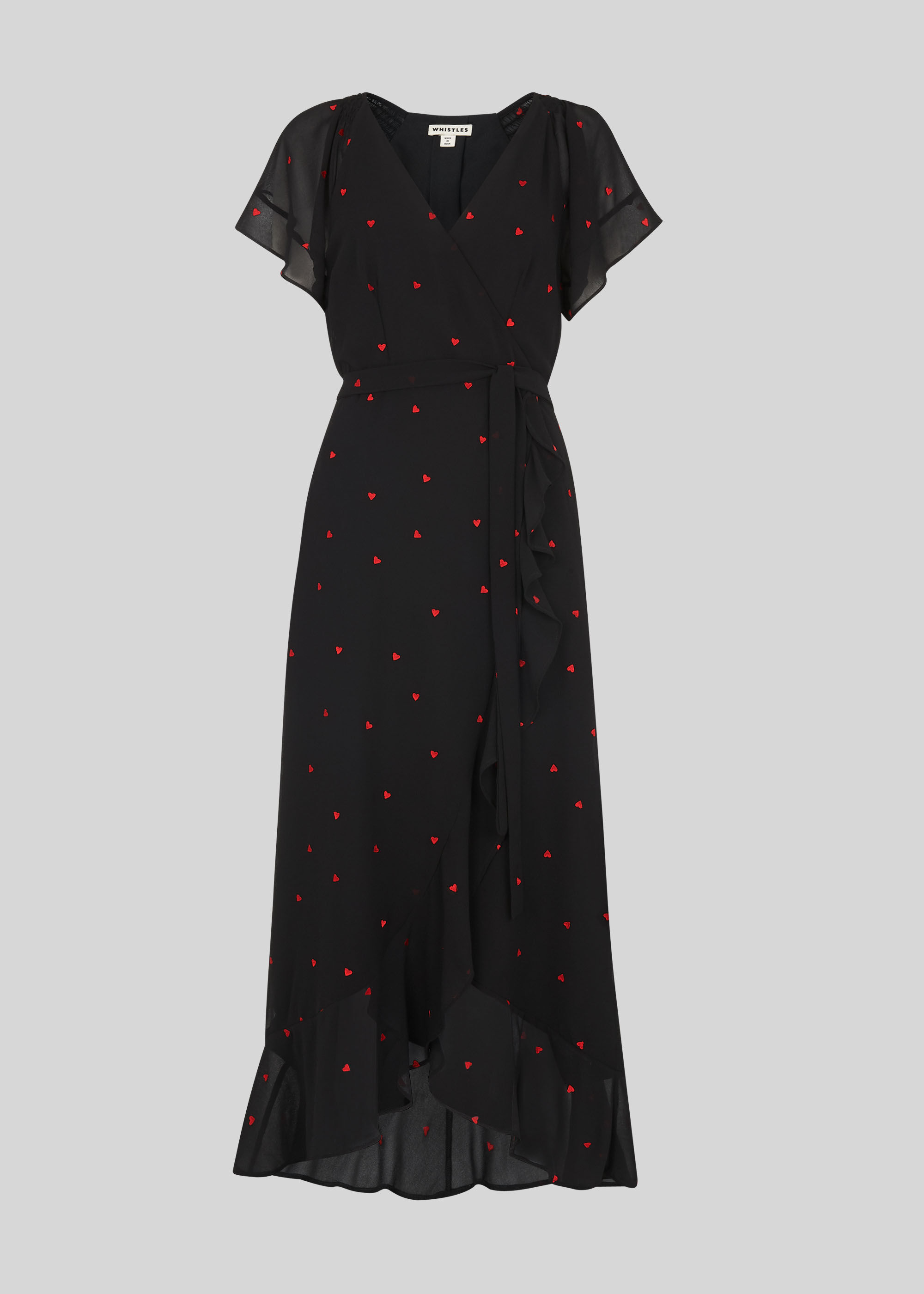 Heart Embroidered Maxi Dress