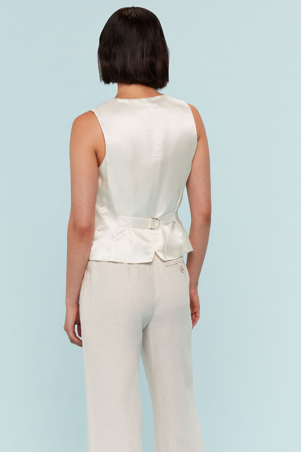 Bina Linen Waistcoat