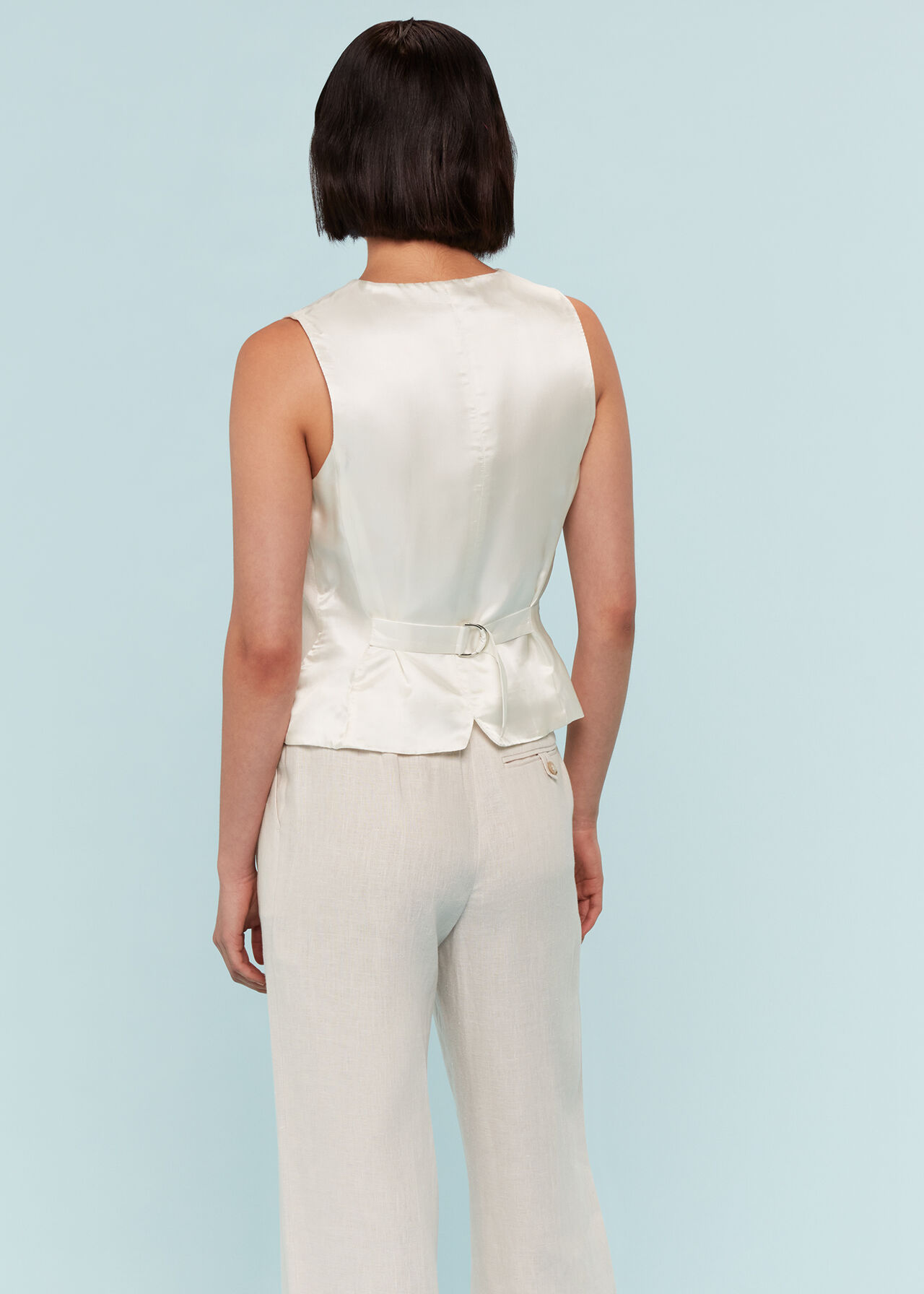 Bina Linen Waistcoat