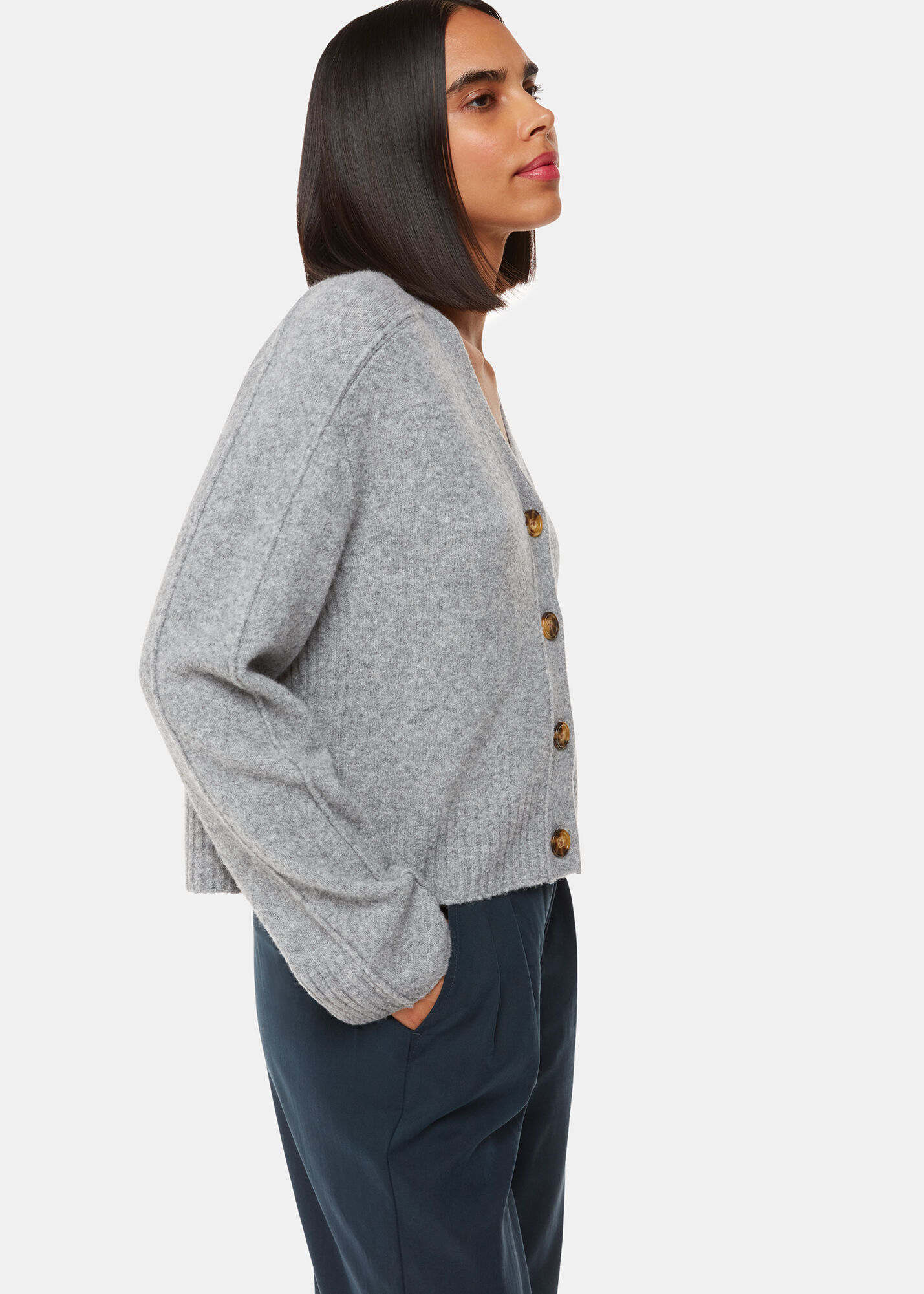 口コミ・レビューで人気商品を探そう Wool Mix Pocket Cardigan | Whistles UK | トップス