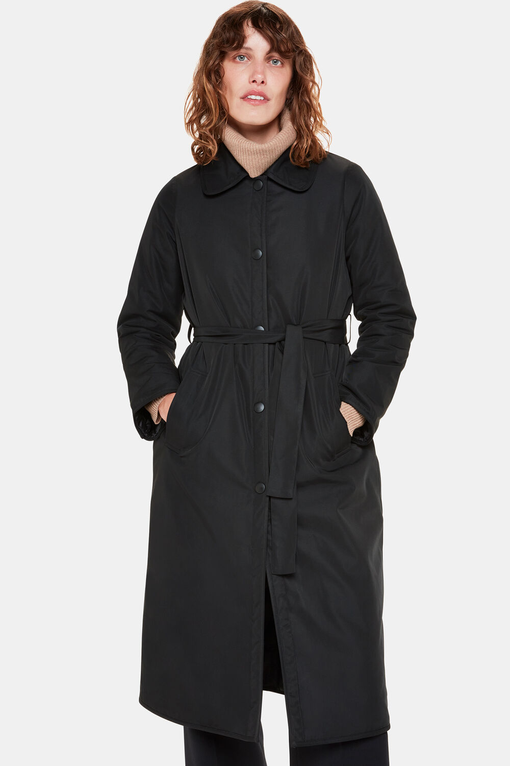 Black Senna Padded Mac