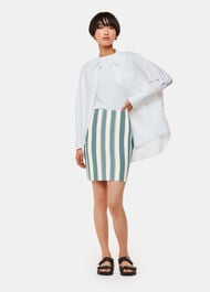 Vertical Stripe Knitted Skirt