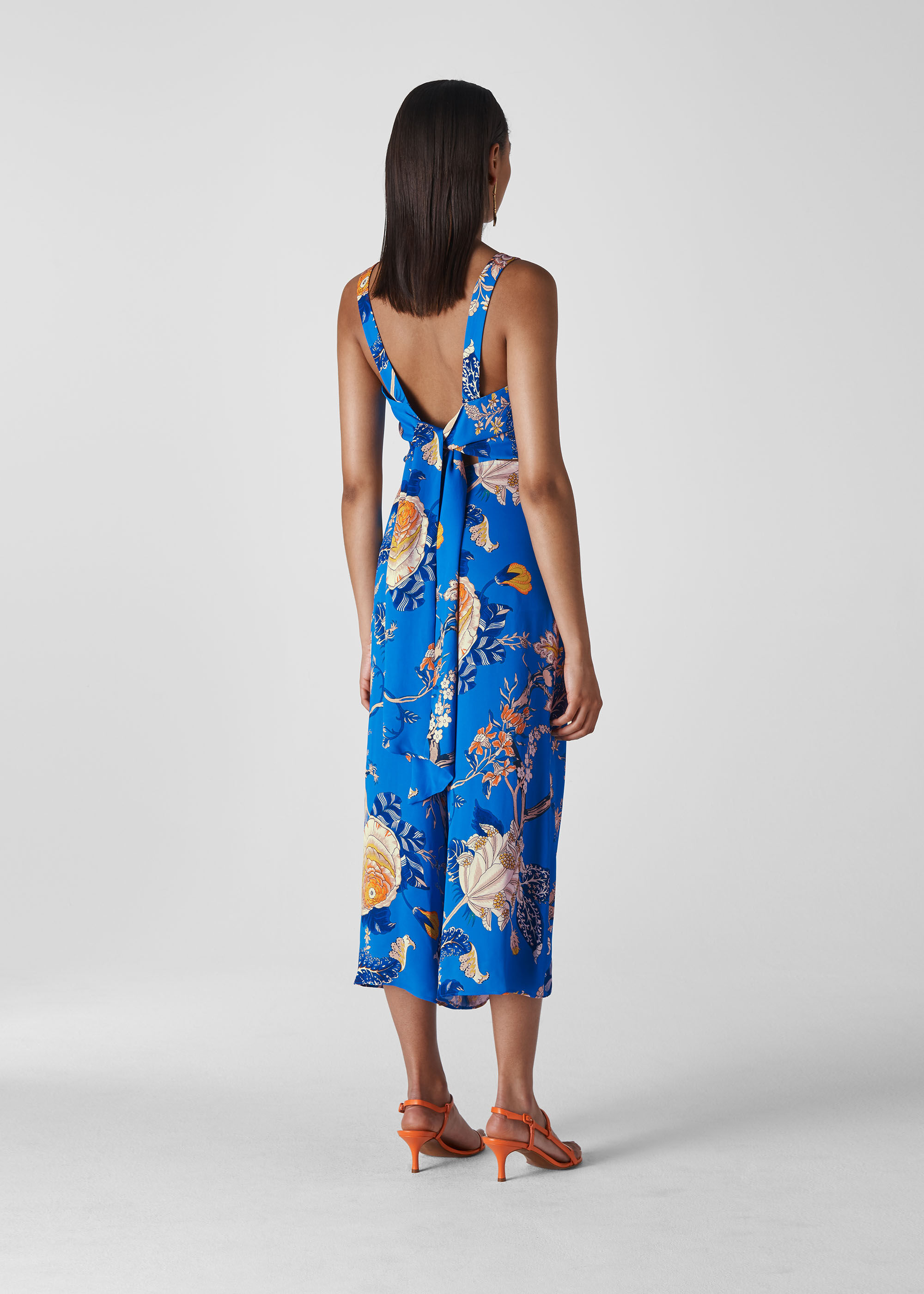 whistles floral jumpsuit