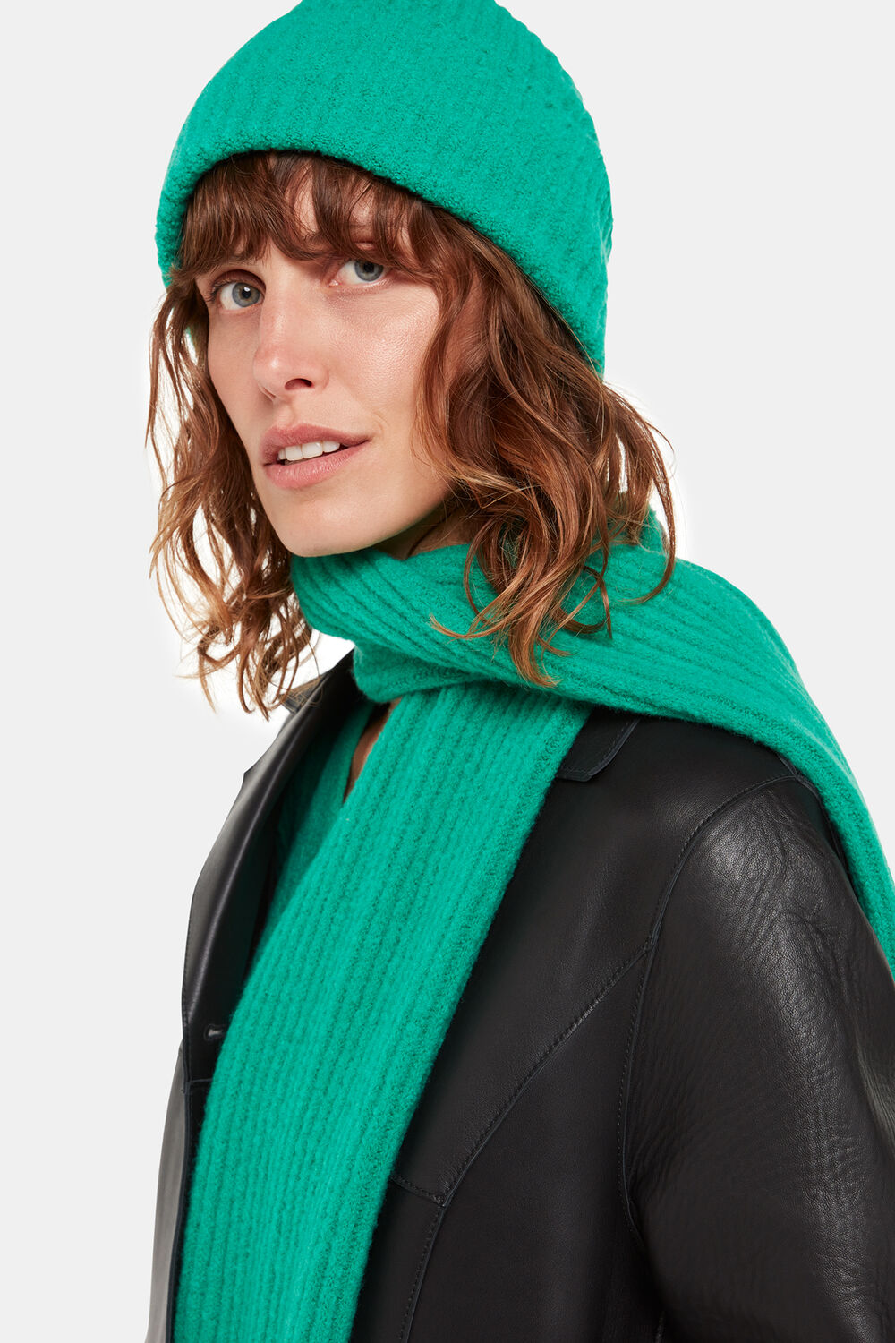 Wool Mix Rib Beanie