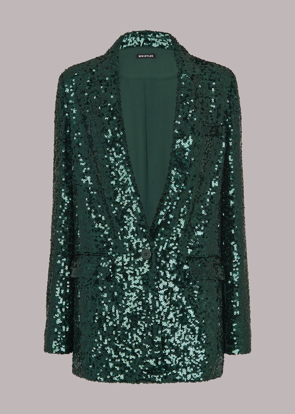 Sequin Single Breasted Blazer