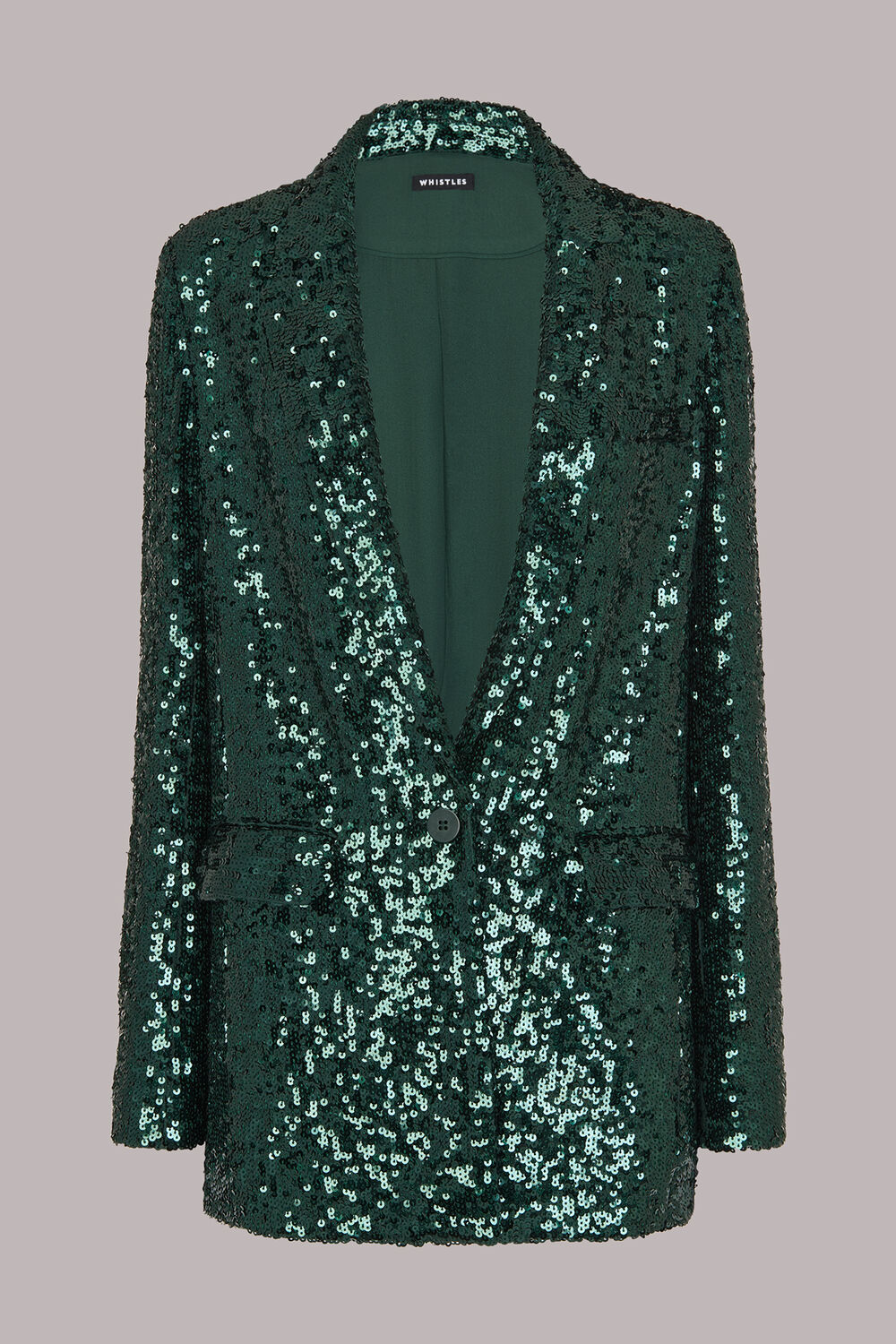 Sequin Single Breasted Blazer
