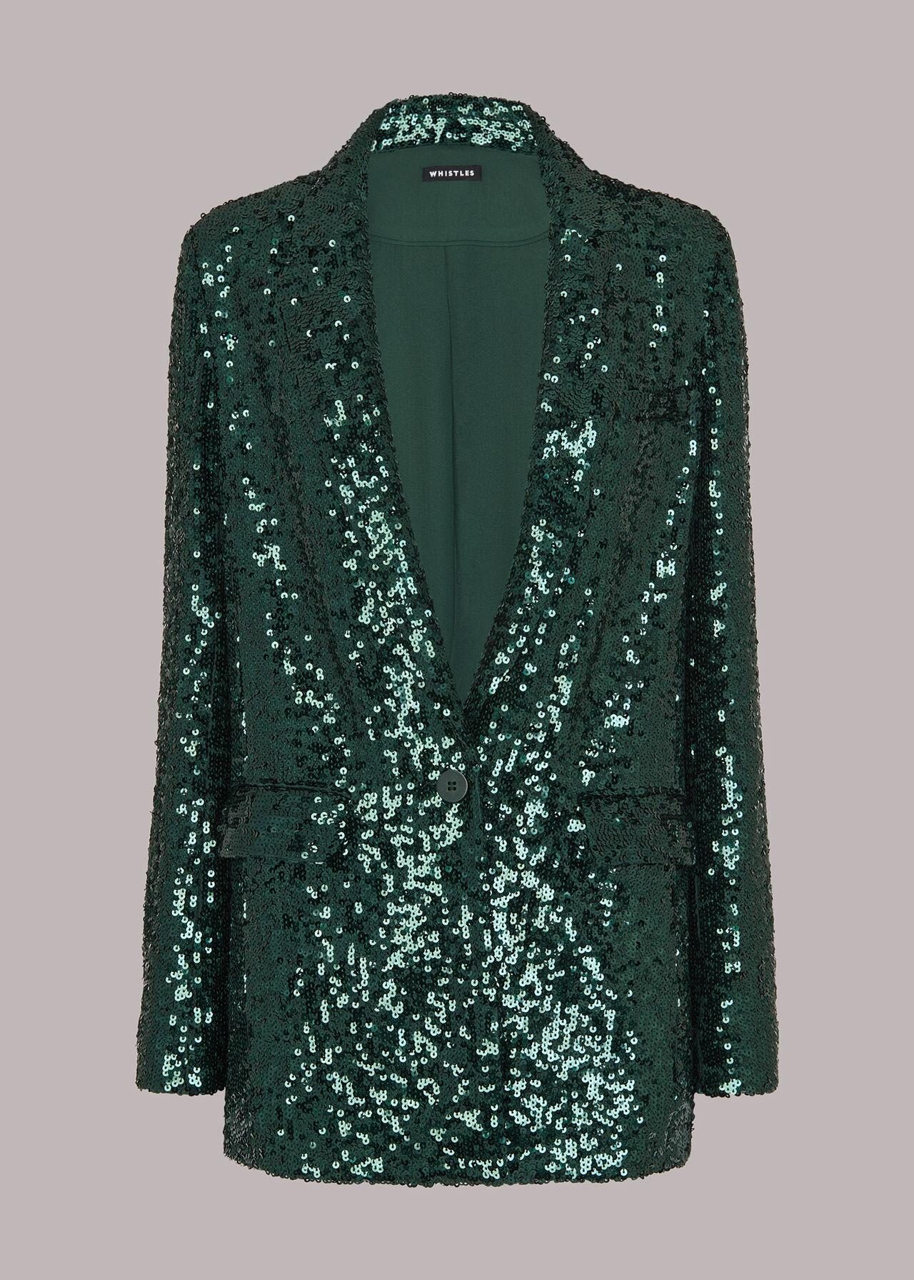 Sequin Single Breasted Blazer