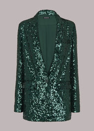 Sequin Single Breasted Blazer