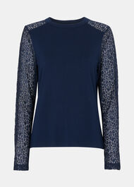 Lace Sleeve Detail Top