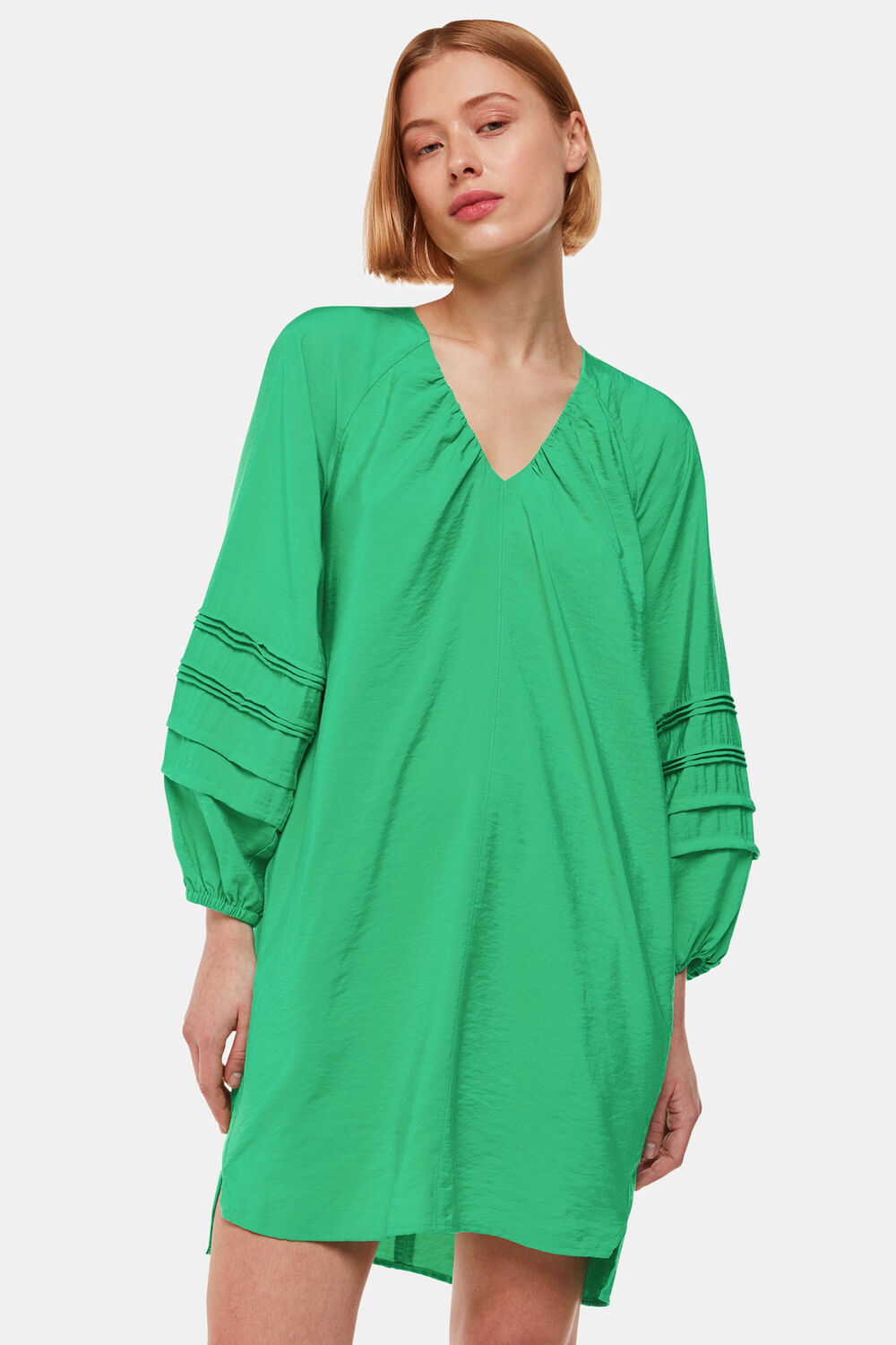 Green Grace V Neck Dress