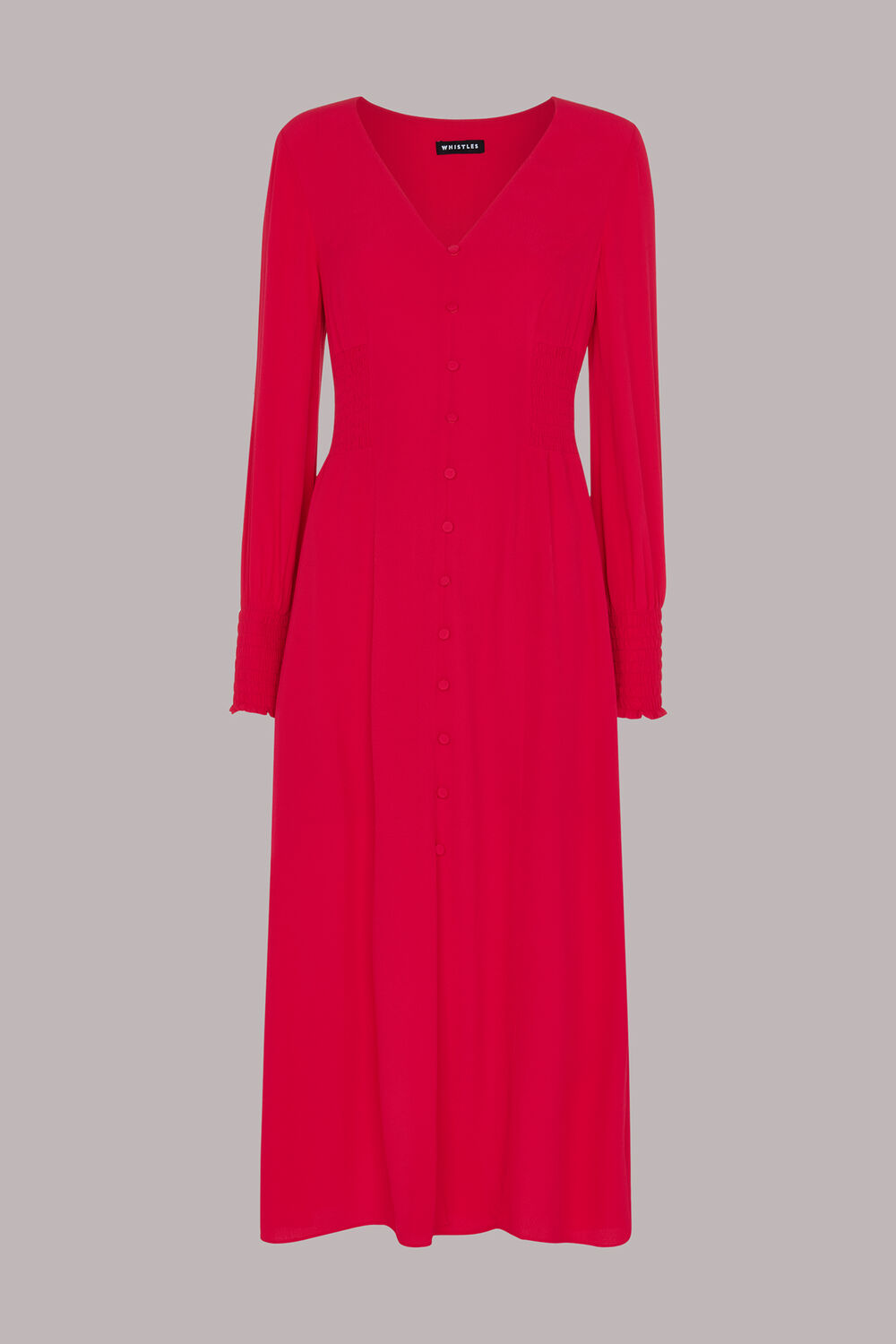 Ilana Shirred Midi Dress