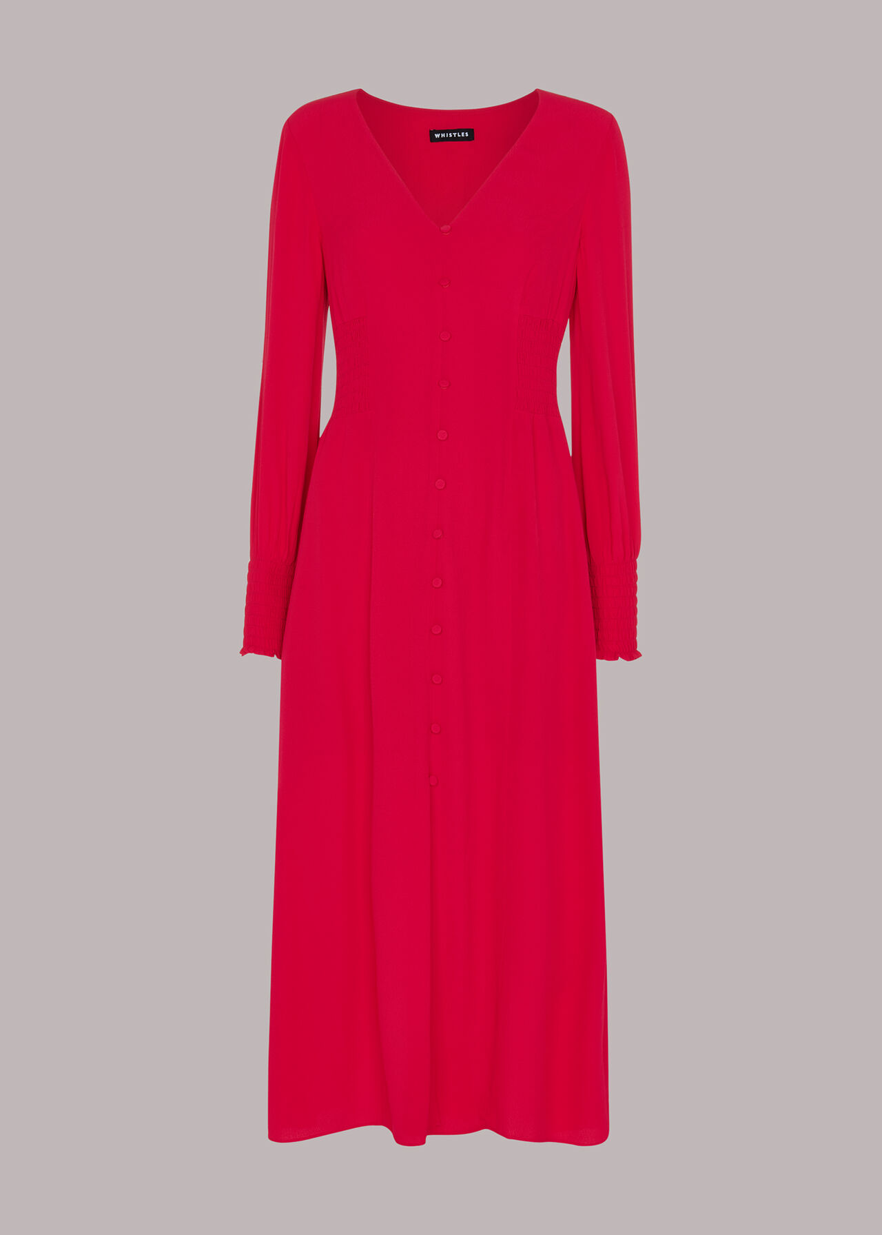Ilana Shirred Midi Dress