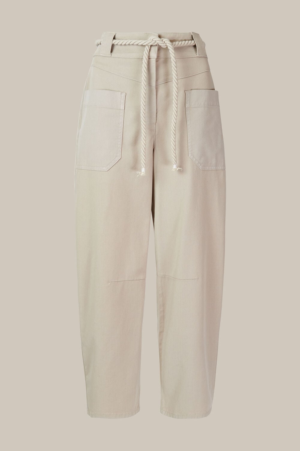Rope Belted Casual Trouser