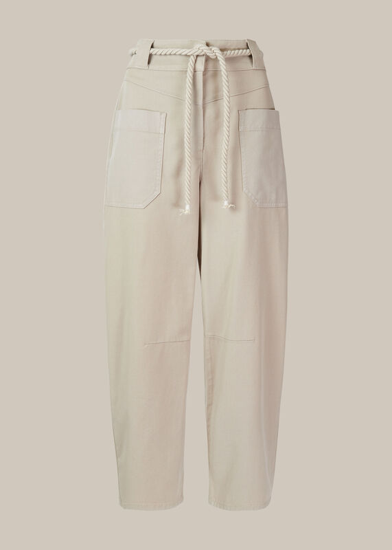 Rope Belted Casual Trouser