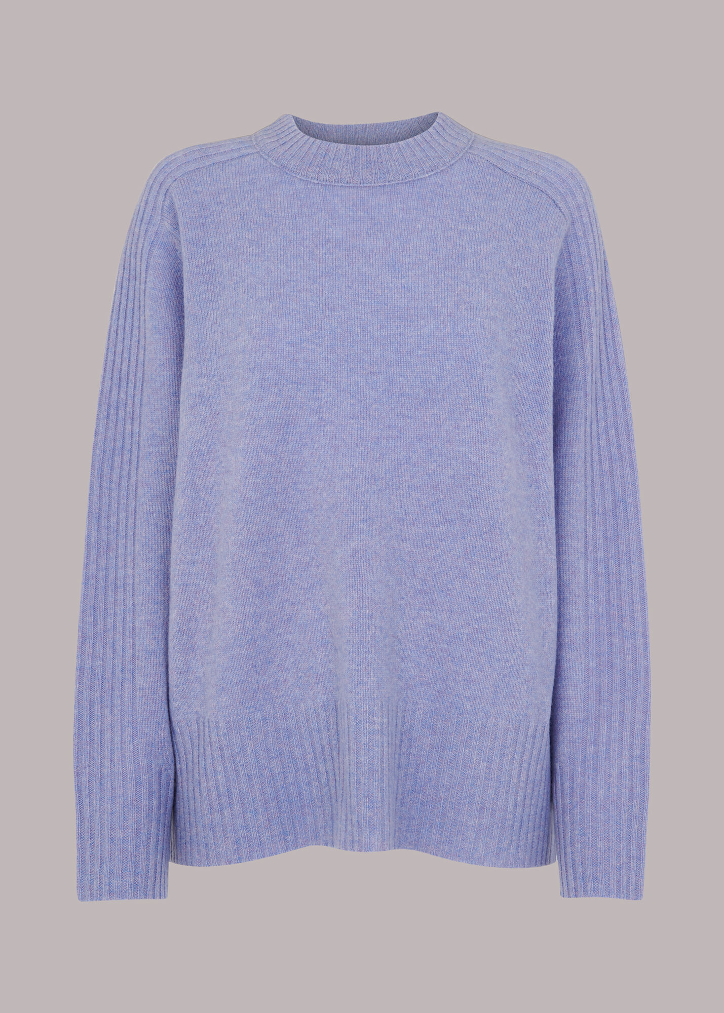 Lilac Boyfriend Wool Sweater WHISTLES