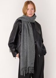 Fringed Blanket Scarf