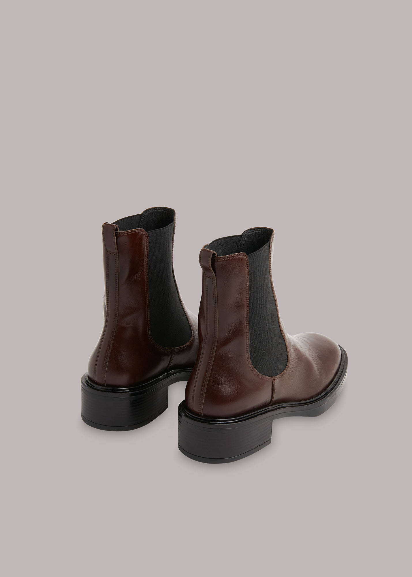 Burgundy Rue Elasticated Chelsea Boot WHISTLES