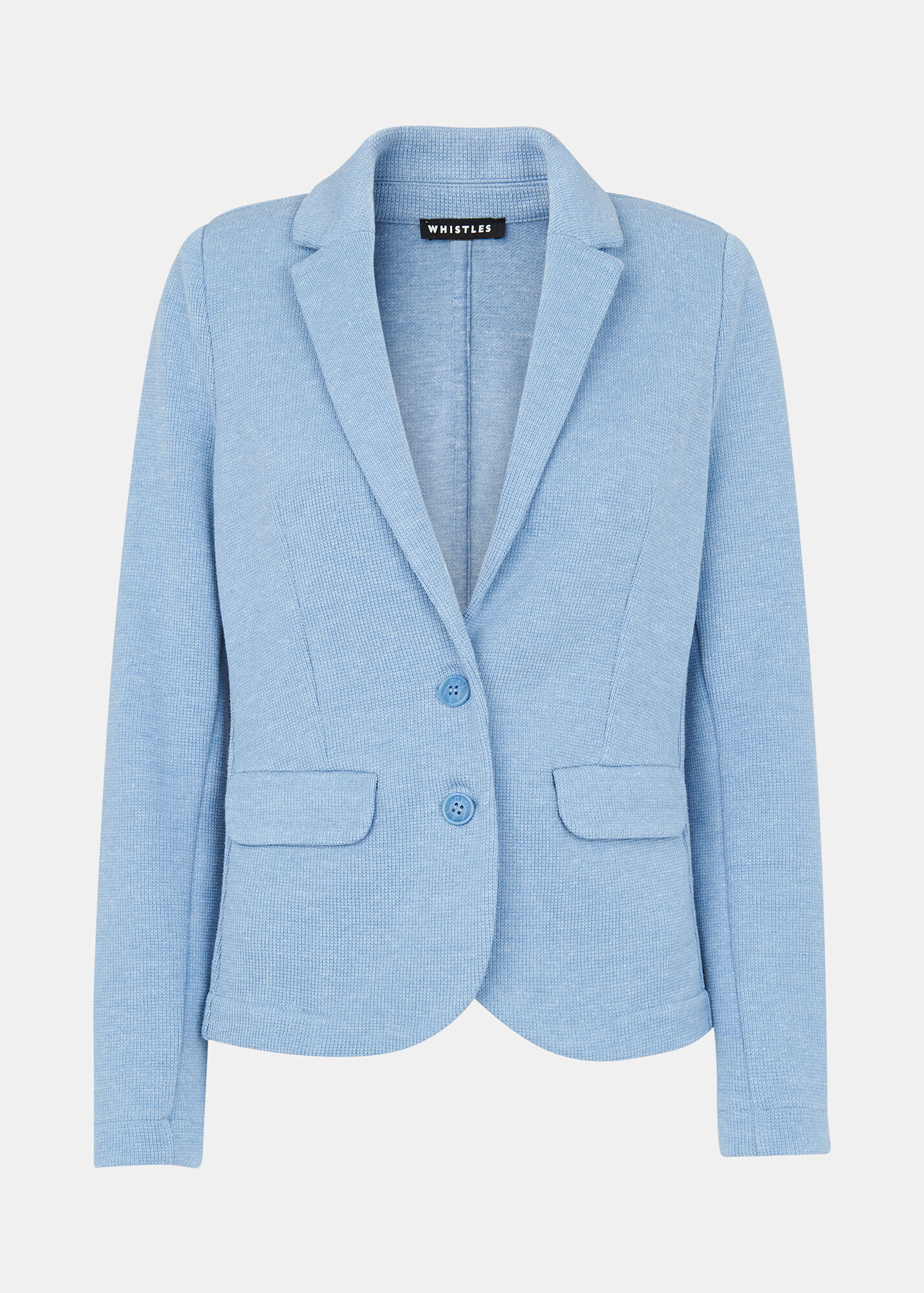 Blue Slim Jersey Jacket WHISTLES Whistles