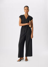 Linen Wrap Jumpsuit