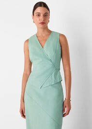 Wrap Front Tie Waistcoat