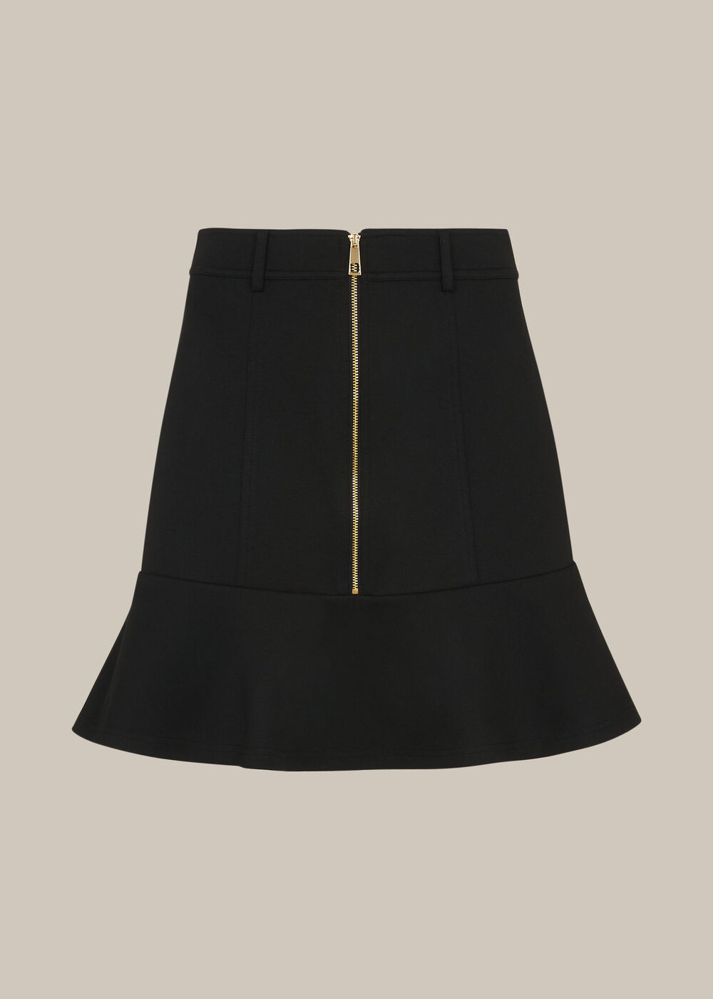 Ponte Peplum Skirt