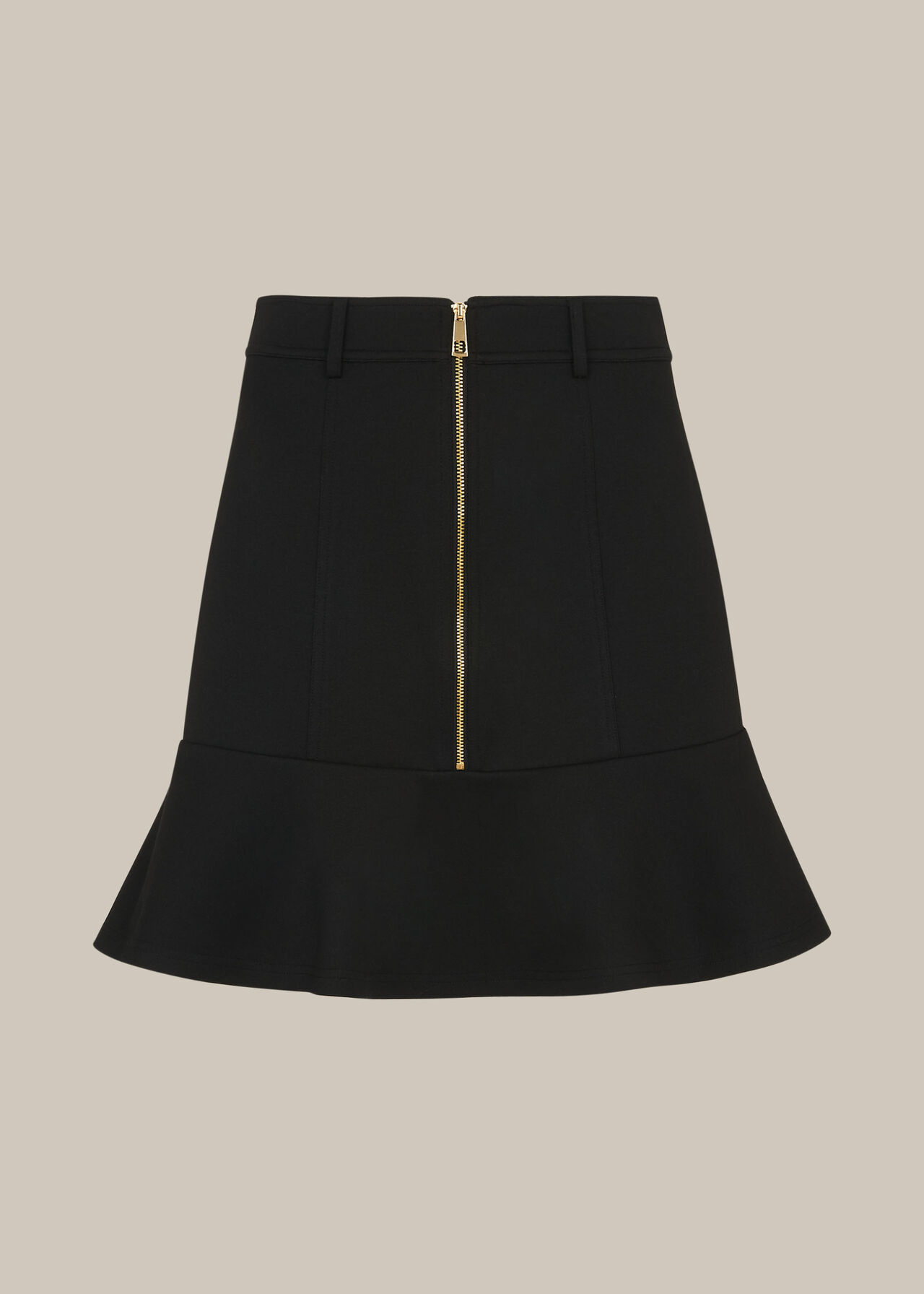 Ponte Peplum Skirt