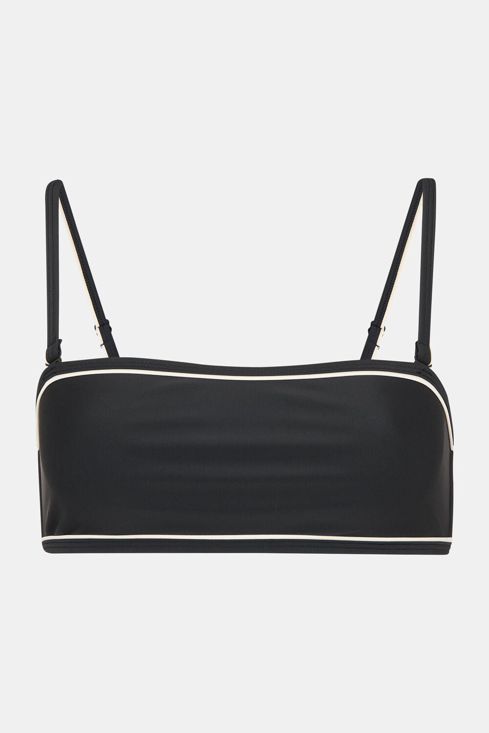 Black Piper Contrast Bikini Top