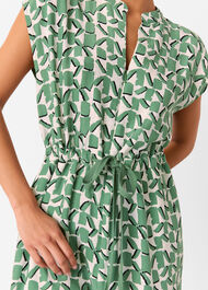 Petite Abstract Squares Jumpsuit