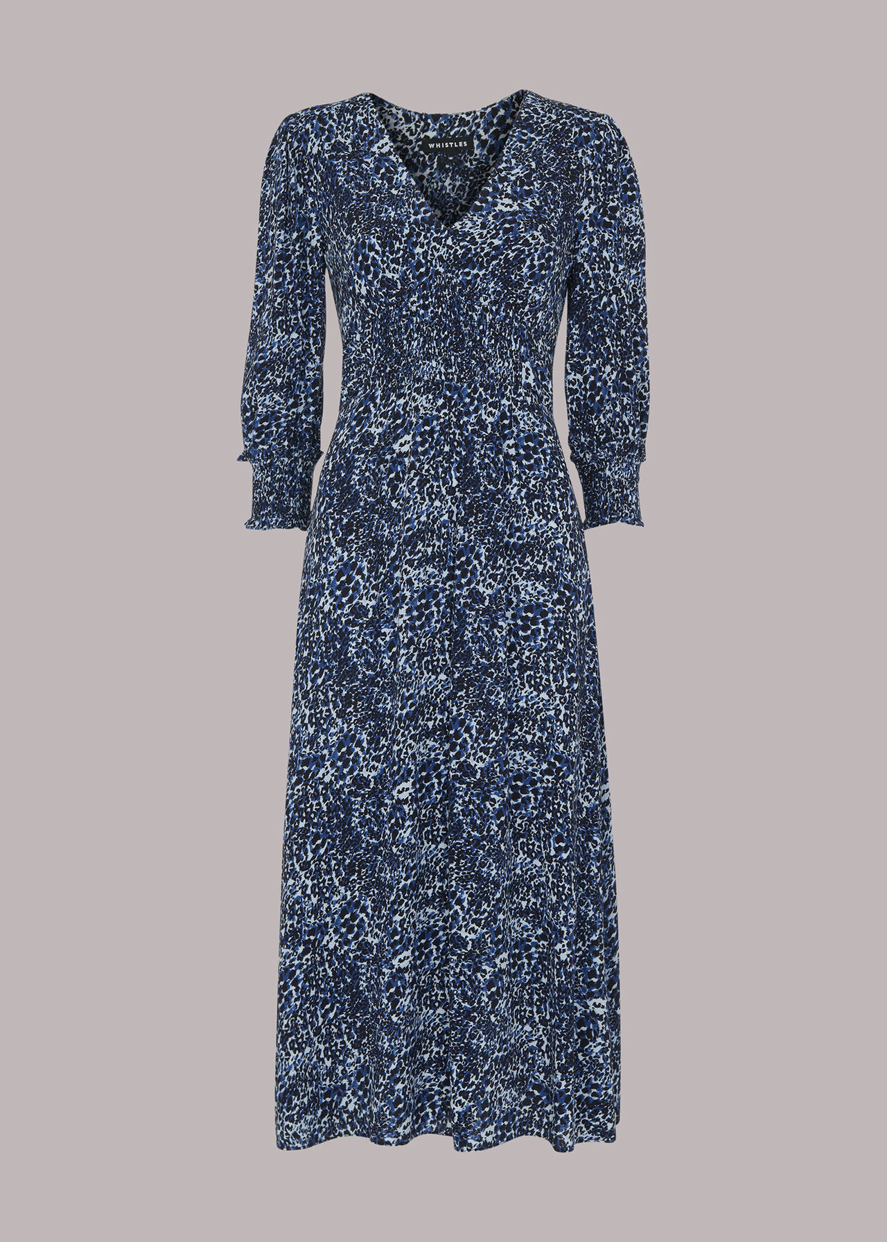 Speckled Leopard Midi Dress